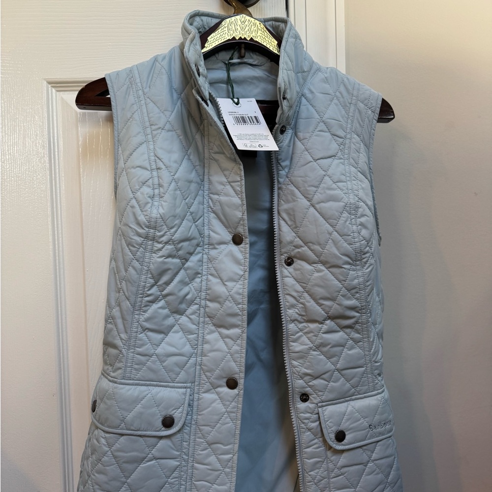 Barbour Stone Blue Otterburn Quilted Gilet/ Vest